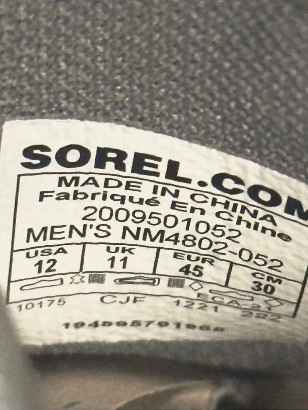 Sorel Men's Hi-Line Waterproof Chelsea Boots – Charcoal Grey Size 12